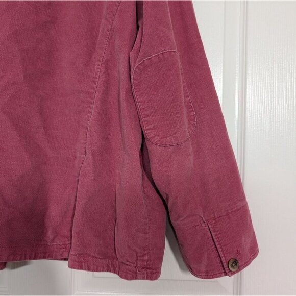 J Jill Corduroy Shacket Womens Size 2X Pink 100% Cotton Pockets Shirt Jacket - Picture 8 of 11